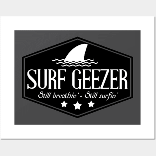 Surf Geezer - FIN Posters and Art